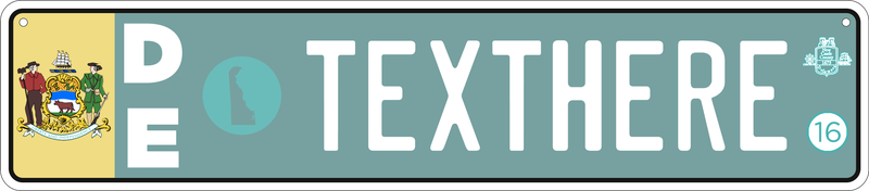Illustration for article titled Reimagining US License Plates as Euro Plates - Installments 41-45 (ME, IA, ND, DE, FL)